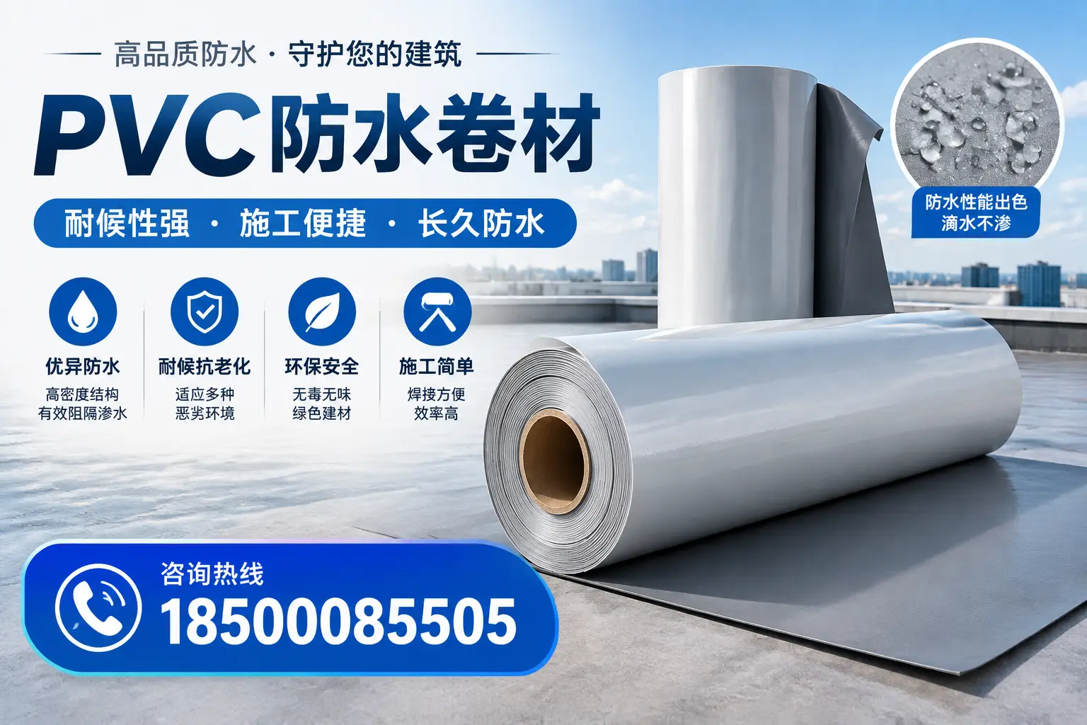 pvc防水卷材在铜川的行业应用前景分析